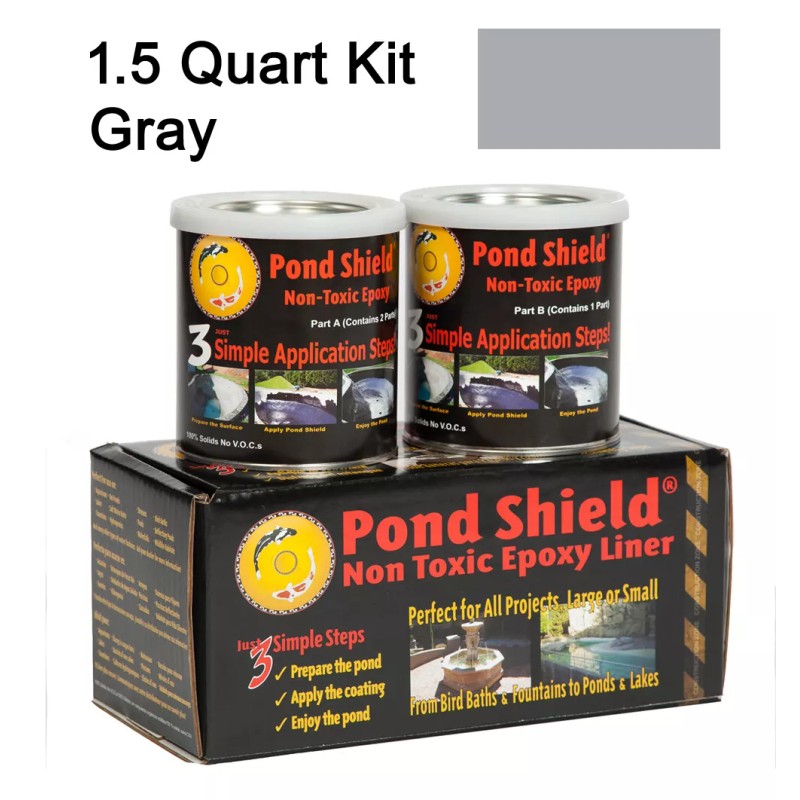 Pond Armor GRAY 1.5 Quart Kit Pond Armor Shield Non