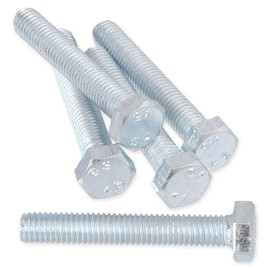 Merriway BH06949 (5 Pcs) Hex Head Bolts with Nuts, 316 A4 Marine Grade Stainless Steel M6 x 50mm - Pack of 5 Pieces