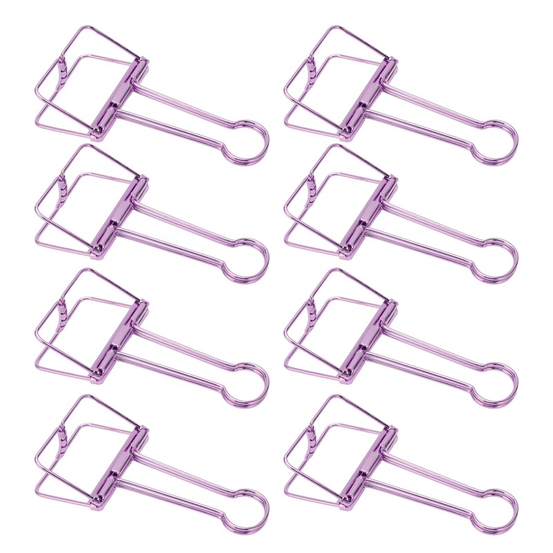 30Pcs Wire Binder Clips 2in Wide Hollow Out Strong Metal