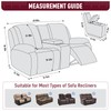TAOCOCO Loveseat Recliner Cover with Middle Console, Stretch Loveseat Cover