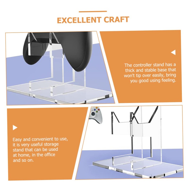 Operitacx Stable Base Game Controller Stand Acrylic Material Gaming Storage