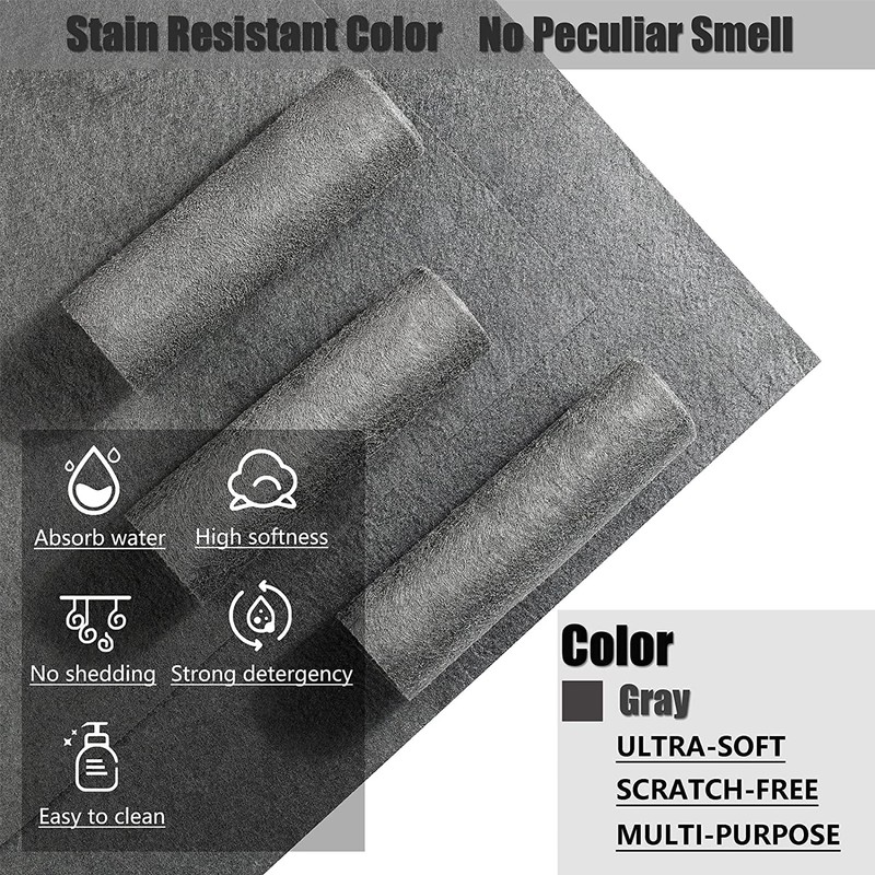 5pcs Thickened Magic Streak-Free Miracle Cleaning Cloth - Reusable Glass