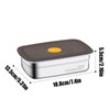 Stainless Steel Food Storage Containers, Home Freezer Snack Pack Containers,