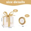 Hxezoc 50 Pack Favor Boxes 2x2x2 Inches Clear Candy Treat