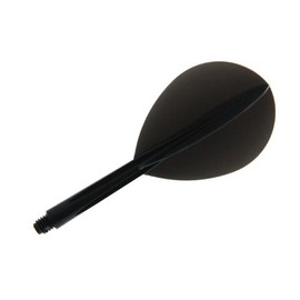 Condor Darts Flight Plain Black Teardrop M