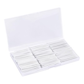 Duogalia 300 Pack Fiber Splice Sleeves (3.2mm Dia x 60mm Length) Clear Heat Shrink Tubing Wire Connectors Kit Heat Shrink Tubing Clear Cable Sleeves Heat Shrink Tubing Kit