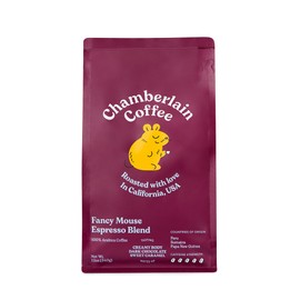 Chamberlain Coffee Fancy Mouse Espresso Blend - Extra Bold, Dark Roast, Organic Coffee, Whole Bean, 12oz