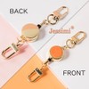 [Jessimi] キーホルダー キーリール リールストラップ レディース おしゃれ かわいい キーリング 伸縮リール カラビナ搭載
