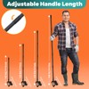 Stirrup Hoe with 76.8" Adjustable Long Handle Weed Puller Heavy