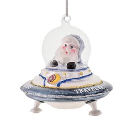 Christmas Tree Decoration Christmas Tree Decoration X-Mas Hanging Space Santa in UFO Blue