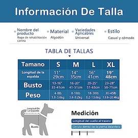 ALIYU Traje de Recuperación para Perros, Ropa para Perro Transpirable y Muy elástico, Adecuado Tanto para Chicos Pequeños Hembra como Macho, evitando mordeduras y arañazos (M)