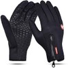 ComfyBear Warm Thermal Gloves Cycling Running Driving Gloves-Black (Black, M)