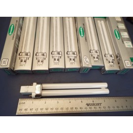 Greenlite Lot of 10 - Greenlite 13W Twin Tube Compact Fluorescent Lamp 2 Pin Base, 2700K