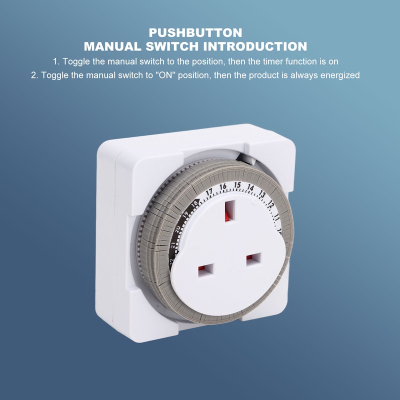 24 Hour Timer Switch Professional Smart Overcharge Protection Cycle Timing