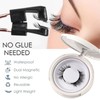 Qsrsjcq Magnetic Eyelashes, Magnetic Eyelashes with Applicator, Double Sided Magnetic