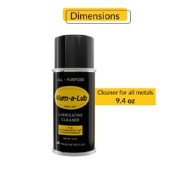 Brixwell Alum-A-Lub All Purpose Lubricating Cleaner for All Metals - 9.4 Oz Can, Garage Door Lubricant, Silicone Spray, Penetrating Oil, Multi-Purpose Cleaner for Metal