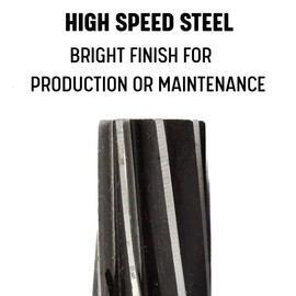 Drill America 1/2" High Speed Steel Spiral Flute Taper Pipe Reamer, DWR Series