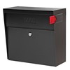 Mail Boss 7162 Metro, Black High Capacity Wall Mounted Locking
