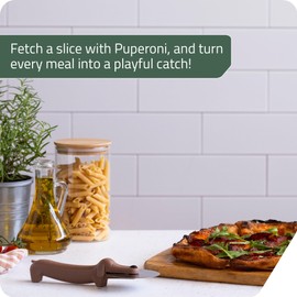 Peleg Design Puperoni Cute Pizza Cutter Wheel – Dog-Shaped Plastic Pizza Cutter Wheel with Stainless Steel Blade & Durable Plastic Handle, Fun Kitchen Gadget