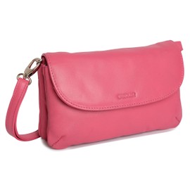 Real Leather Crossbody Bag – Slim Ladies Handbag & Clutch | Detachable Strap, Fits Mobile, Makeup & Travel Essentials | SADDLER