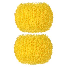 2pcs Nano Cleaning Ball Serving Cookware Ball Mesh Scrubber Sponge Scrubber Ball Round Dish Pad Replaceable Cleaning Ball Dish Scrubber Ball Yellow Phi NOLITOY