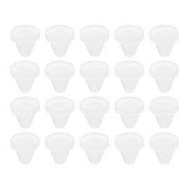 uxcell 20Pcs Snug Plugs, Rubber Hole Plugs Round Soft Flexible Stopper Fit 5mm (0.2 Inch) Hole Dia., Waterproof Silicone Plug for Round Holes Sealing Kitchen Furniture, Translucent