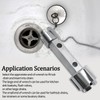 WBJKZJD Tub Drain Remover Wrench, Heavy Duty Drain Wrench Aluminum