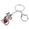 BONSNY Enamel Alloy Chain Cat Key Chains For Women Car