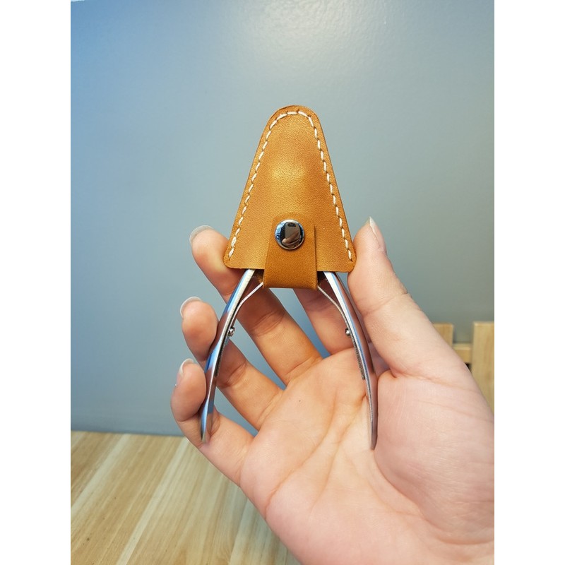 Above Leather Nipper Case Nail Art - Navy / 어보브