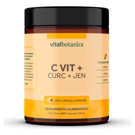 🍊💊 Vitamin C Boost | 200 Cápsulas | Antioxidante & Sistema Inmune | VitalBotanics