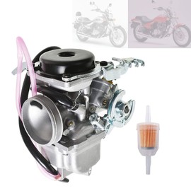 Carburetor with Air Fuel Filter Replacement for Kawasaki Bn125A Eliminator 125 Carb