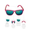 Goodr OG Sunglasses, Pink/Teal