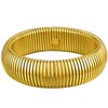 GOLDCHIC JEWELRY Women's Gold Stretch Bracelets, 20mm Chunky Wristband Bangle