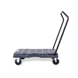 Plastic Platform Folding Cart, 400 lb. Cap., 31"x20" Platform, Versatile and Heavy Duty Rolling Dolly Cart with Wheels, 8.5" Platform Height, Pake Handling Tools