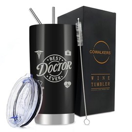 Termo para Café de 20 oz/590 ml - Regalo Ideal para Médicos, Día del Médico, Agradecimiento o Detalle Profesional - Vaso Térmico de Acero Inoxidable (