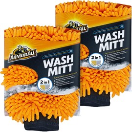 Armor All - Guantes de Microfibra para Lavado de Coche, para Coches limpios, Camiones, Motocicletas, 2 Unidades