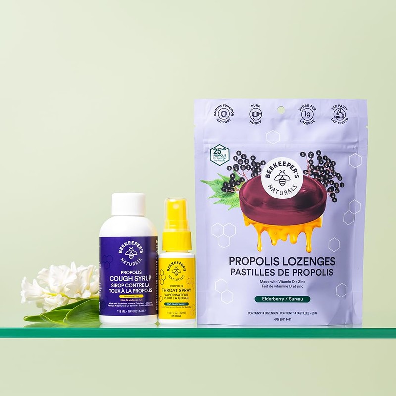 Soothing Honey Elderberry Cough Drops by Beekeeper's Naturals - Immune