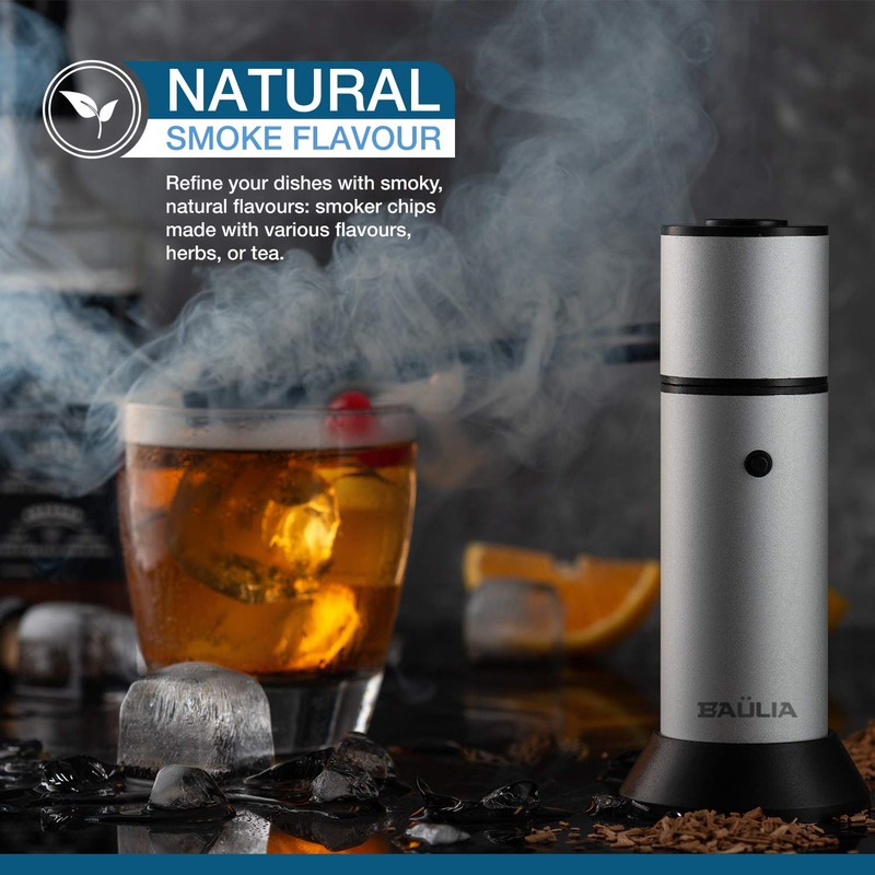 Baulia Handheld Smoking Gun Cold Food Smoker for Meat, Cocktail,