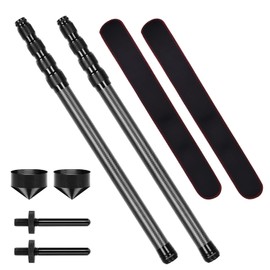 Telescoping Tarp Poles Heavy Duty Adjustable, Carbon Fiber Tent Poles, Portable & Lightweight for Tent Fly, Awning, Outdoor Camping, Hiking 6.9FT