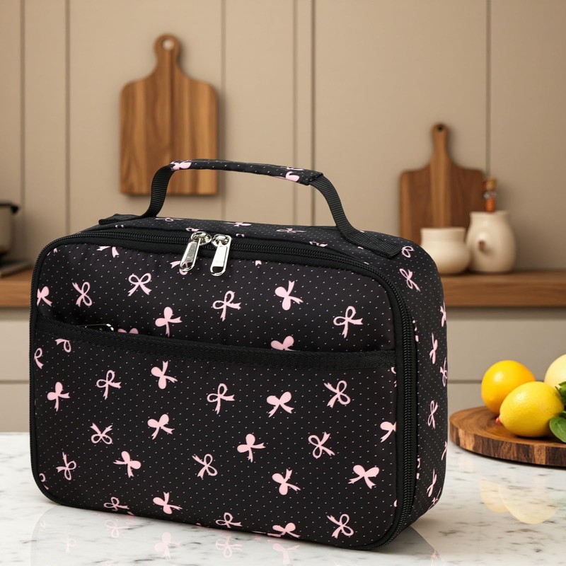 LEDAOU Lunch Box Kids Insulated Lunch Bag Girls Toddler Reusable