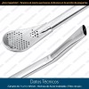 Mercader Digital Pajilla Para Mate Acero Inoxidable Filtro Hierbas Té