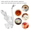Coffee Spoon Holder Elegant Swan Shaped Alloy Mirror Polish Rich
