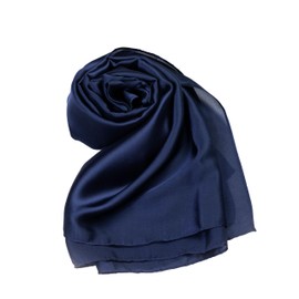 MAPIMANIA - Festive Stole for Evening Dress Silk Bolero Women's Festive Summer Scarf for Wedding Shawl Summer Satin Cloth, blue