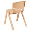 Flash Furniture Whitney 2 Pack Natural Plastic Stackable School Chair