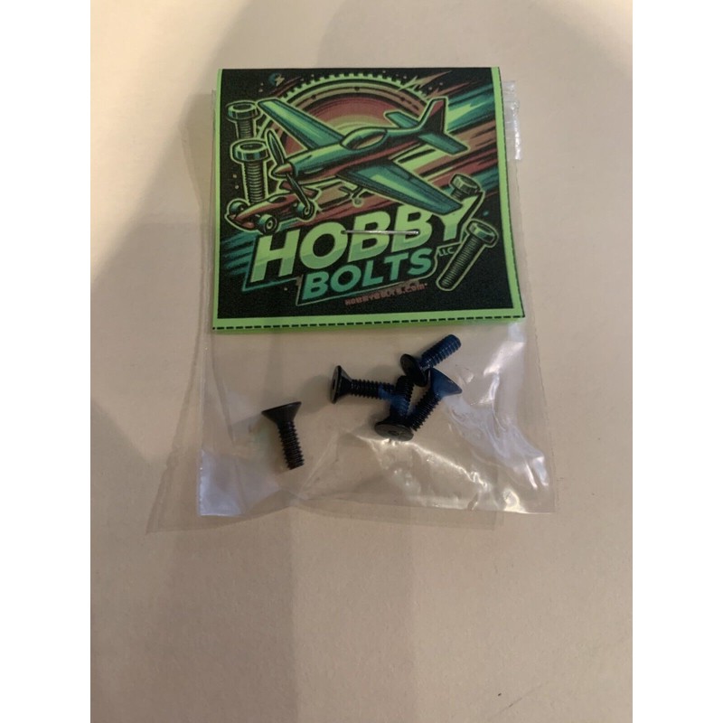 Hobby Bolts 4-40 X 3/8” Flat Head Hex Drive Screw.