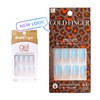 Gold Finger Full Cover Nails Gel Glam Ready to Wear