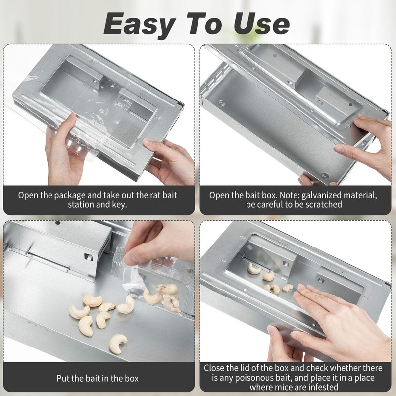 Qualirey 6 Pack Multi Catch Mice Trap Clear Top Humanized