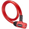 Bridgestone WL-EVL A521310RE EVERYLOCK Bicycle Key Wire Lock Red Anti-Theft