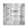 Doorbell Stainless-Steel 3 Push-Buttons – LED-Illumination of nameplate & Push-Buttons