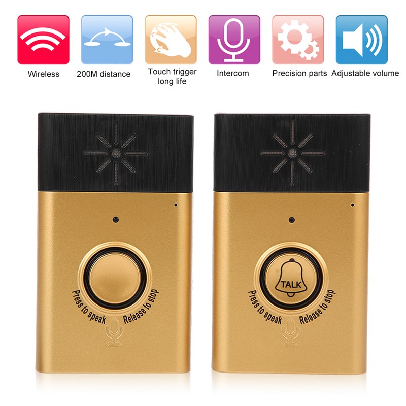 Wireless Intercom Doorbell Dual Voice Smart Bell 2‑Way Talk Home